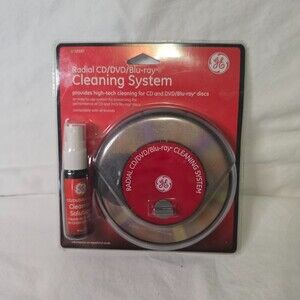 NEW - GE Radial Blu-ray-CD-DVD Disc Cleaning System Model 32597